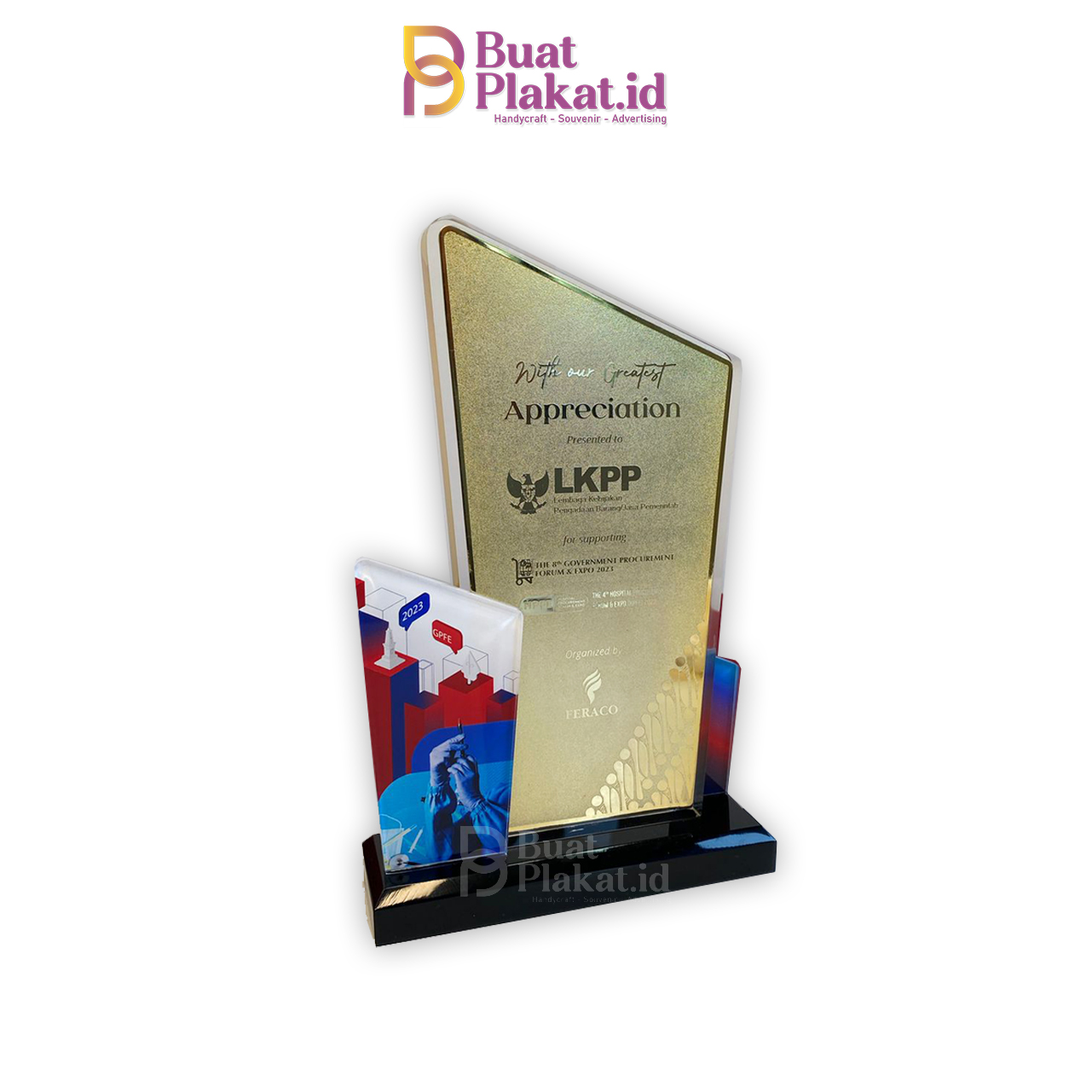 Plakat Akrilik Appreciation Presented To LKPP