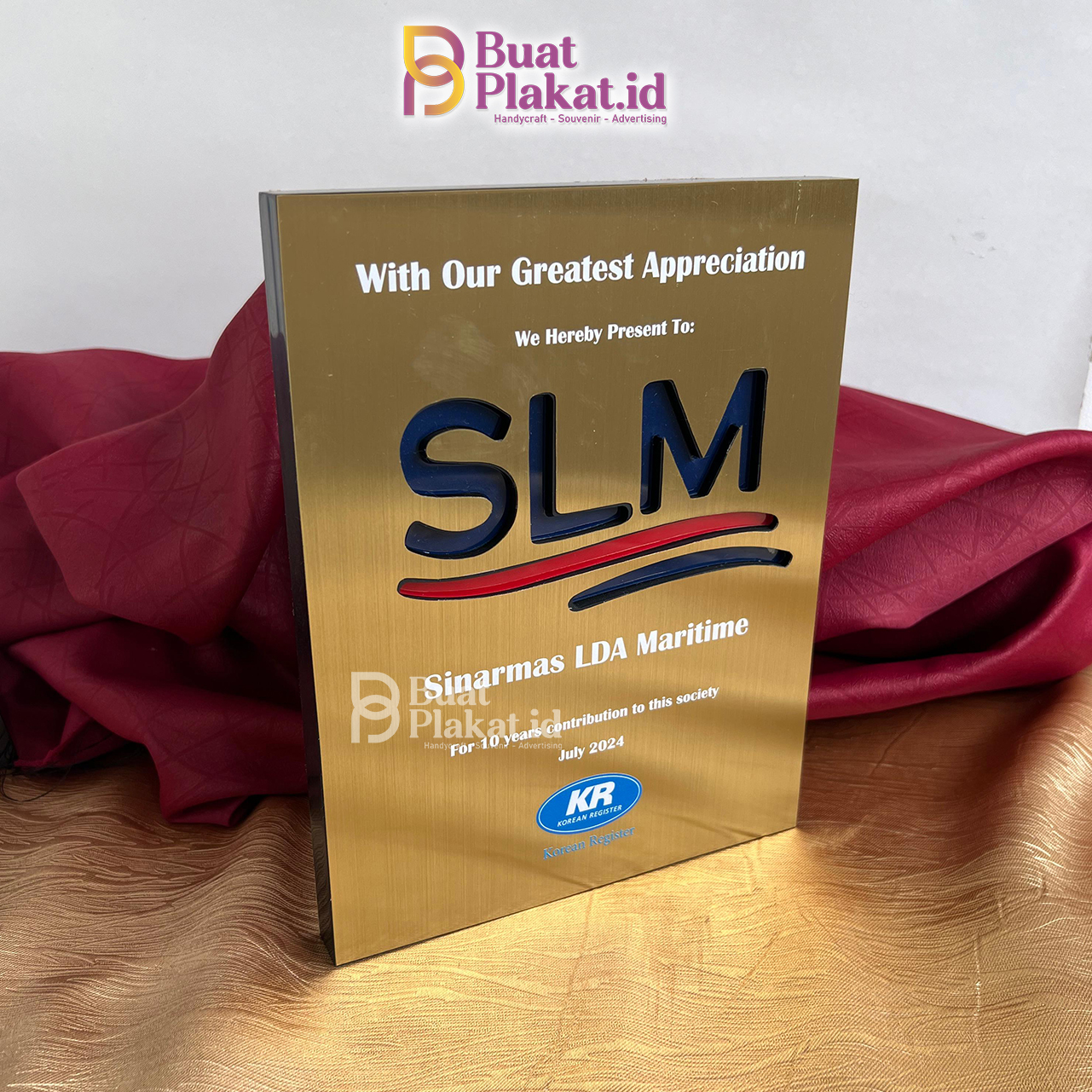Plakat Akrilik Sinarmas LDA Maritime 2024